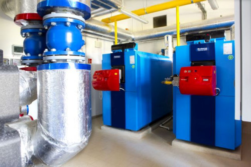 Kotłownia w Hotelu SPA Natura Mazur. Kotły kondensacyjne Buderus typu SB625