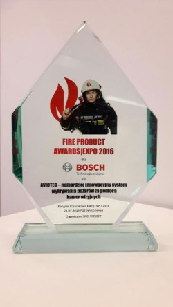 System wykrywania pożaru AVIOTEC firmy Bosch otrzymał nagrodę Fire Expo Award podczas 13. edycji Kongresu Pożarnictwa