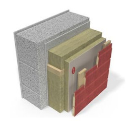 Ściany z bloczków ze szkieletem drewnianym