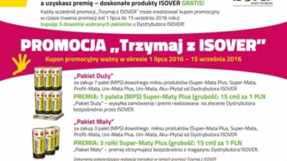 Promocja "Trzymaj z ISOVER"