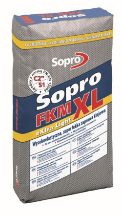 FKM® XL spełnia wymagania C2 TE S1, zgodnie z normą PN-EN 12004 oraz restrykcyjne wymagania dla elastycznych zapraw klejowych &quot;Flexmörtel&quot;