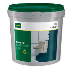 Jeżeli dookoła budynku jest piach, grunty żwirowe i dobrze przepuszczalne to do izolacji używamy produktu ISOLASTIK