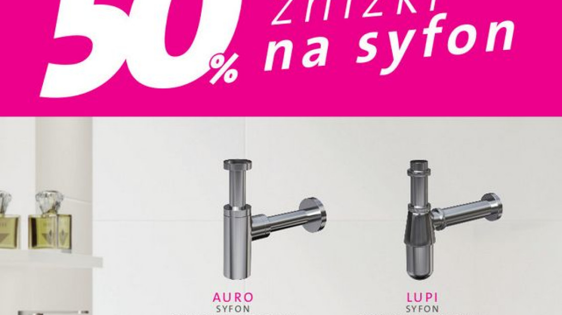 Promocja Cersanit - syfon 50% taniej!