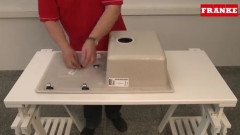 Montaż zlewozmywaka Franke z Fragranitu+ 