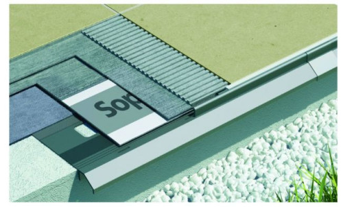 Okapnik OB 265 służy do wlastycznego i trwałego wykończenia brzegów i pozwala na skuteczne odprowadzenie wody deszczowej poza obręb budowli