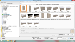 Wybór mebli Variete w wersji 3D w programie CAD Decor