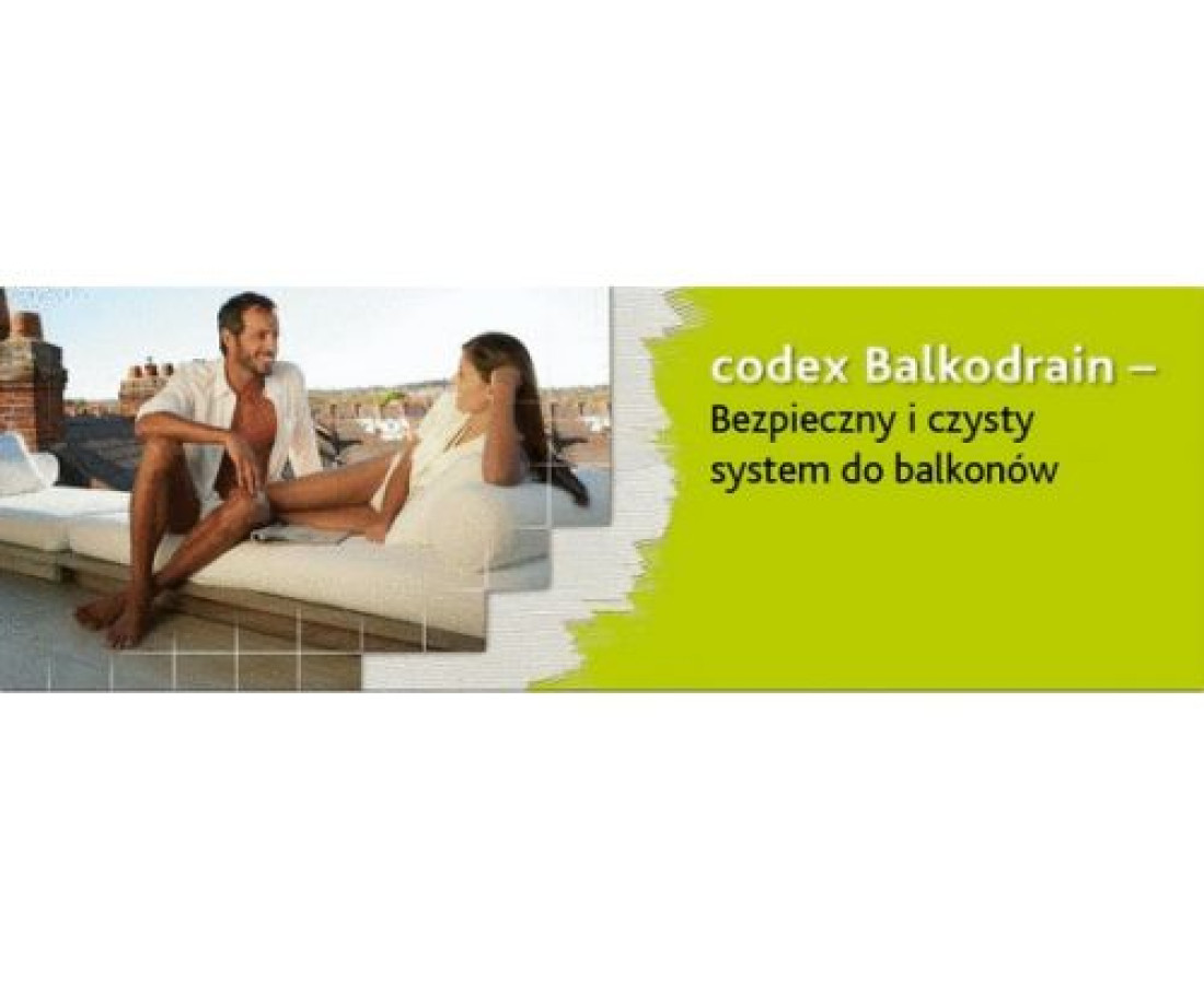 codex Balkodrain - Bezpieczny i czysty system do balkonów