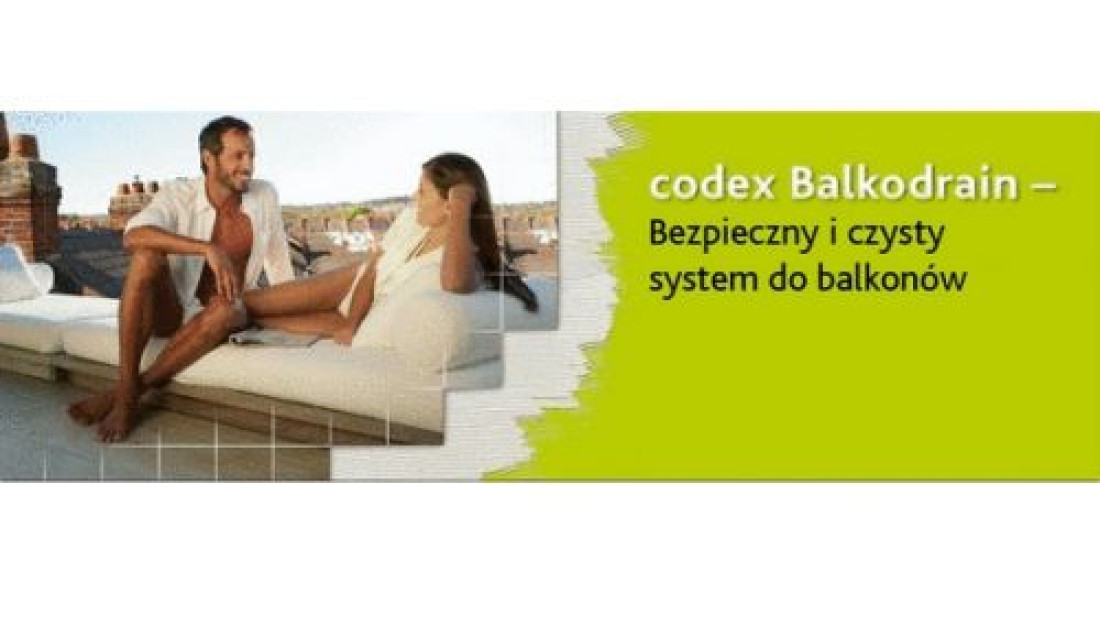 codex Balkodrain - Bezpieczny i czysty system do balkonów