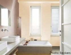 Wieczorne kąpiele w subtelnie urządzonych wnętrzach sprzyjają z kolei rozluźnieniu i wyciszeniu się przed nocą