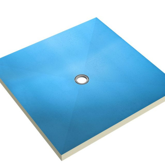 Płyta budowlana brodzikowa z centralnym odpływem punktowym