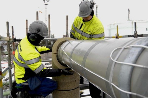 Izolacja rurociągu - wełna kamienna