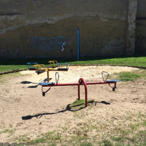 Miejski plac w Namysłowie przed rewitalizacją