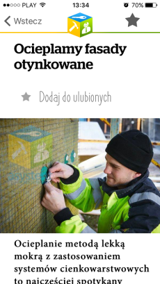 Zrzut z ekranu z aplikacji ASYSTENT BUDOWLANY