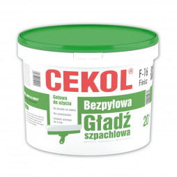 Bezpyłowa gładź szpachlowa CEKOL F-16 Finisz