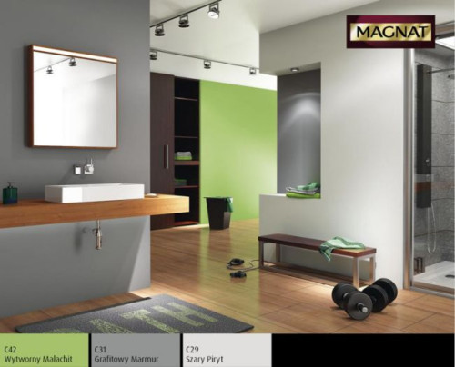 Płytki ceramiczne nie są już elementem obowiązkowym w łazience