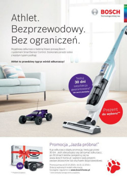 Kup odkurzacz bezprzewodowy Bosch Athlet i testuj przez 30 dni