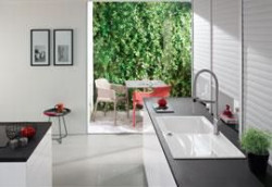 Zlewozmywaki Architectura od Villeroy &amp; Boch dostępne są w dwóch rozmiarach, które pasują do szafek o szerokości 50 i 60 cm