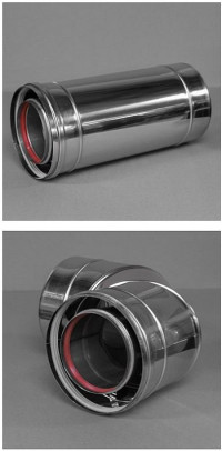 Zaprojektowany ociekacz uniemożliwia przedostawanie się kondensatu do wnętrza kotła