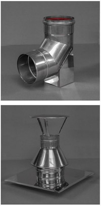 Poszczególne elementy mają bezpośredni kontakt ze spalinami i dlatego wykonane są ze specjalnej stabilizowanej molibdenem i tytanem stali szlachetnej