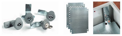 Obudowy  naścienne  serii  Argenta  IP66  wykonane są z walcowanej na zimno blachy stalowej