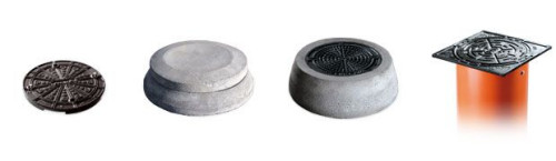 Zwieńczenia studzienek rewizyjnych