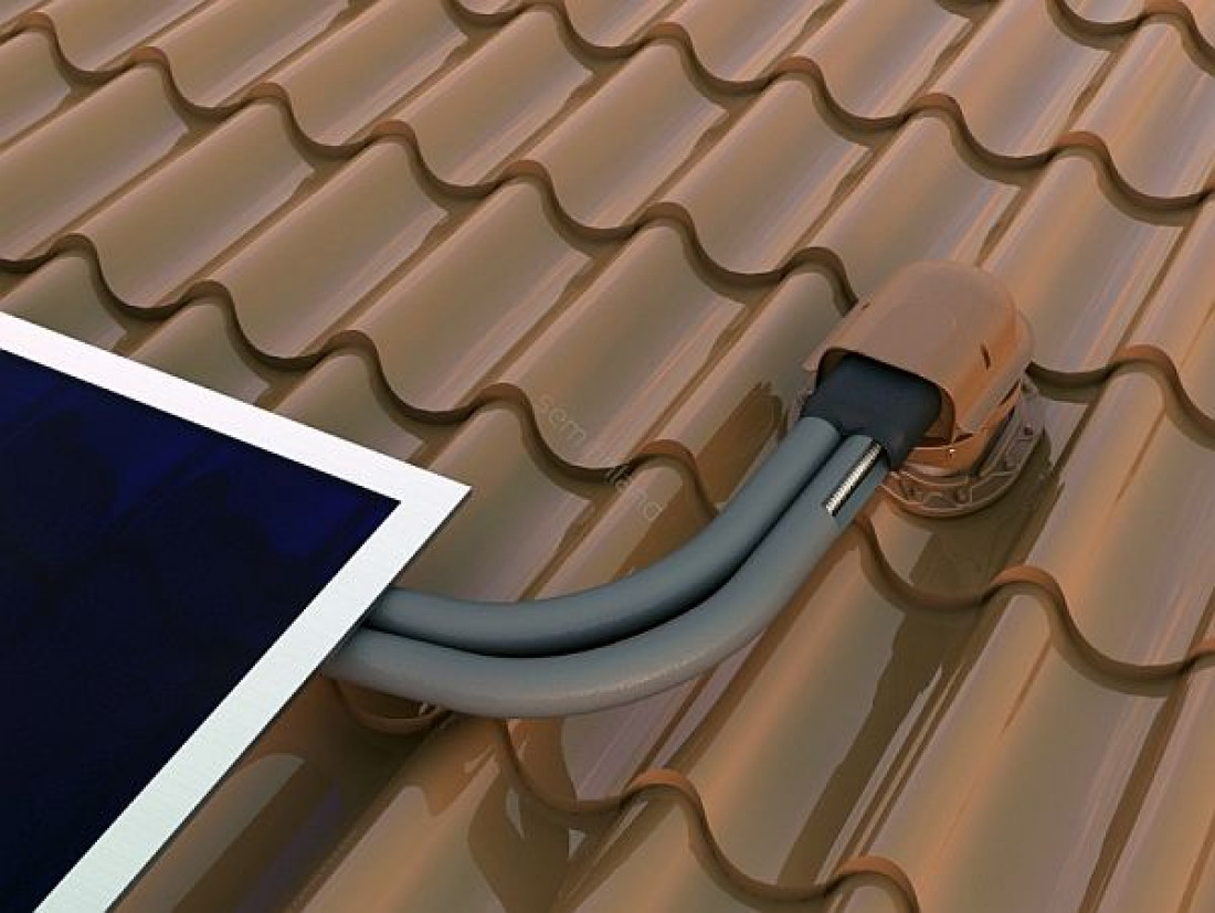Przejście dachowe dla kolektorów słonecznych