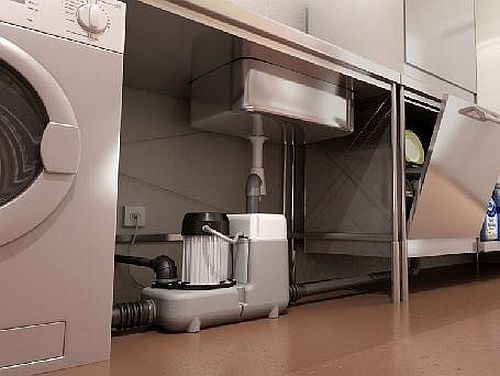 Pompa SANICOM 2 wyposażona jest w  dwa silniki o mocy 1500 W każdy
