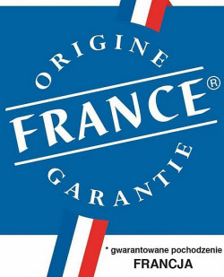 Produkowany we Francji, posiada certyfikat CE