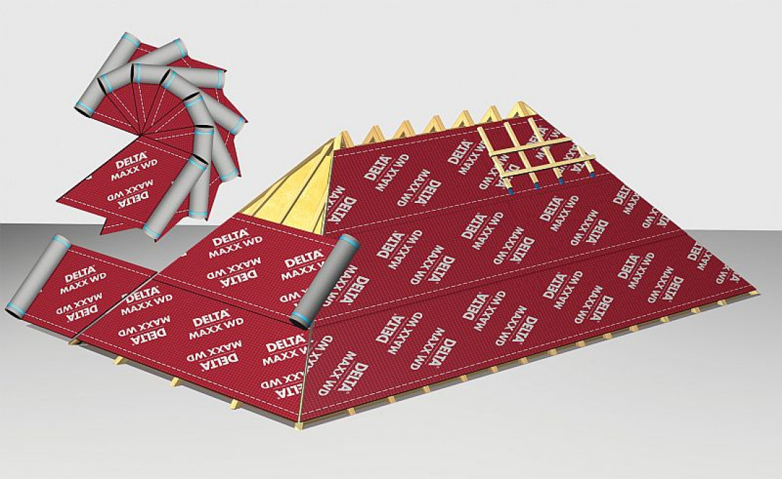 Membrana DELTA®-MAXX WD z wartością dodaną na dachy kopertowe