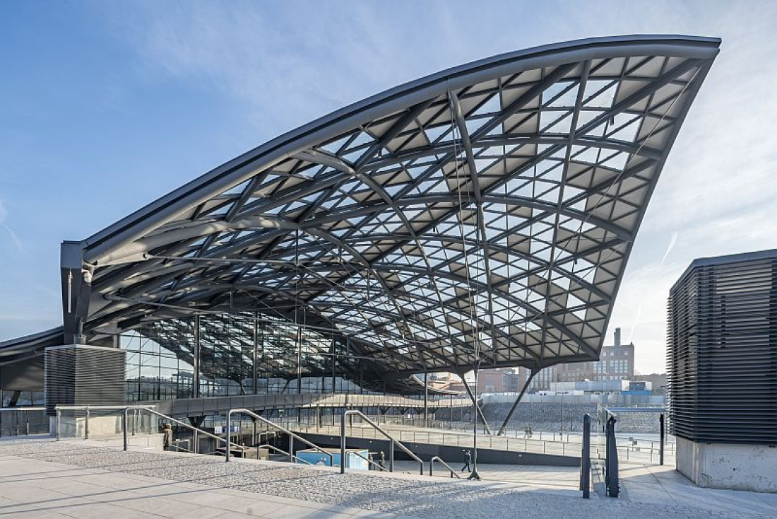 Dworzec Łódź Fabryczna z przeszkleniami Saint-Gobain Building Glass Polska