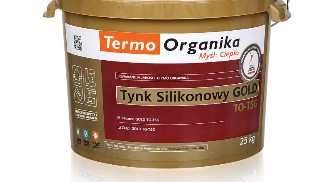 Termo Organika prezentuje TYNK SILIKONOWY GOLD z unikalną formułą DUST CLEAN™, czyli SAMOCZYSZCZENIE fasad