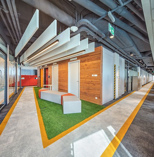 Całe wnętrze wykończone zostało w trzy miesiące