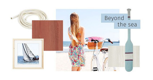 3. Beyond the sea to jasne drewno i pastelowe odcienie