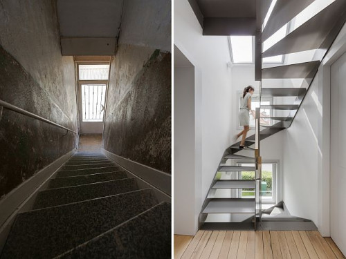 Projekt RenovActive - Schody przed i po remoncie