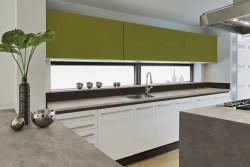 Powyższe odcienie zieleni doskonale współgrają z innymi dekorami proponowanymi przez firmę Pfleiderer