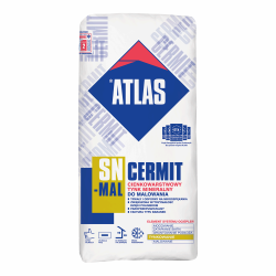 ATLAS CERMIT SN-MAL - cienkowarstwowy tynk mineralny do malowania