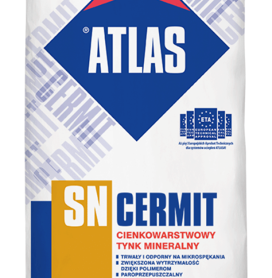 ATLAS CERMIT SN LUB DR - cienkowarstwowy tynk mineralny