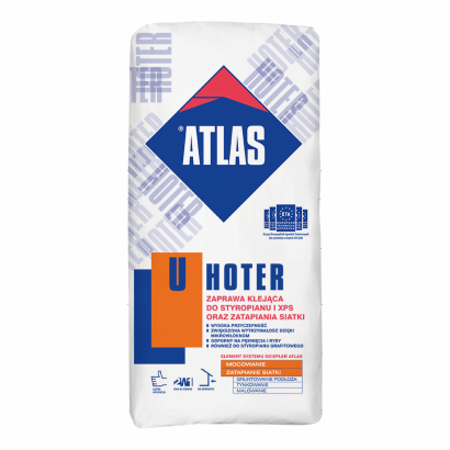 ATLAS HOTER U - 2w1 - zaprawa klejąca do styropianu i XPS oraz do zatapiania siatki