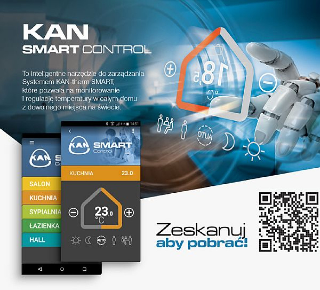 Zarządzaj ciepłem w swoim domu za pomocą inteligentnej aplikacji KAN-therm Smart Control!