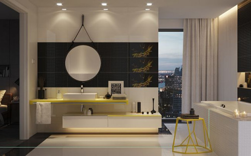 Wnętrza zaaranżowane przy pomocy ciemnych, często czarnych akcentów są eleganckie i bardzo reprezentacyjne