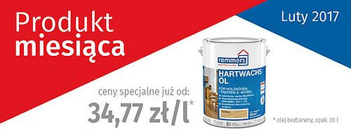 Hartwachs-Öl jest bezbarwny i nadaje się do prawie wszystkich rodzajów drewna