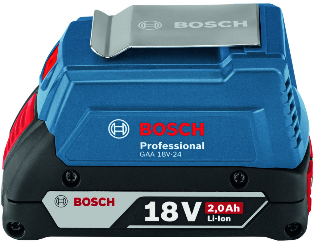 Ładowanie urządzeń mobilnych przez akumulator do elektronarzędzi Bosch