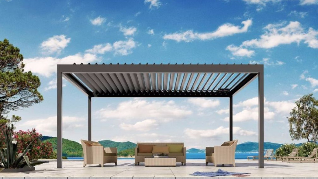 Sunżal: Bavona - pergola bio-klimatyczna z modularnym systemem dachowym