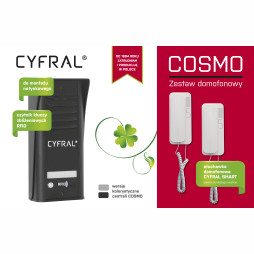 Zestaw domofonowy COSMO dla 1 abonenta z RFID