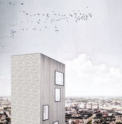 W kategorii Projekt bez realizacji – projekty przygotowane przez studentów kierunków architektonicznych, nagrodę otrzymał Michał Sapko reprezentujący Politechnikę Śląską za projekt Little Hamburg Hybrid Housing