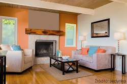 Inspiracja naturą może być widoczna również w drewnianych elementach wykończenia wnętrz