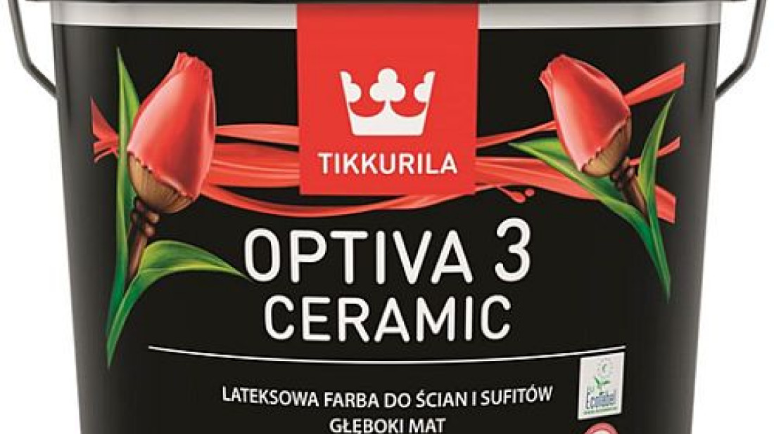 Idealnie matowe ściany z farbą Tikkurila Optiva Ceramic