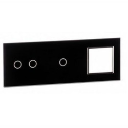 7021G-62 Czarna ramka szklana LIVOLO