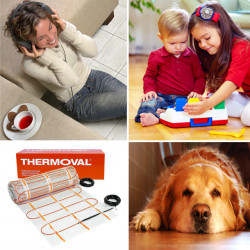 Elektryczne maty grzewcze THERMOVAL do stworzenia systemu ogrzewania podłogowego