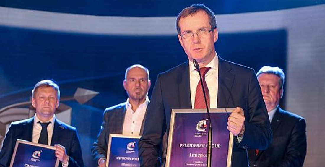 Pfleiderer Group zwycięża w kategorii "Relacje Inwestorskie" w prestiżowym rankingu "Giełdowa Spółka Roku 2016"